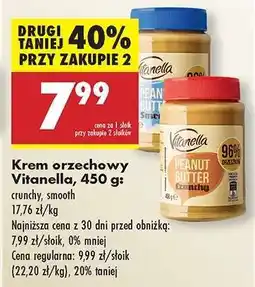 Biedronka Krem orzechowy Vitanella, 450 g oferta