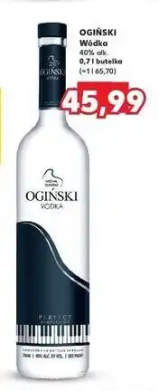 Kaufland Wódka Ogiński Vodka oferta