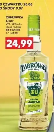 Kaufland Wódka Żubrówka Kwaśne Jabłko oferta