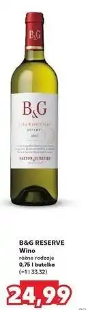 Kaufland Wino B&G Chardonnay Reserve oferta