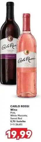 Kaufland Wino słodkie Carlo Rossi Rose oferta