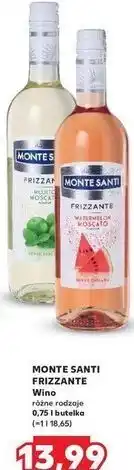 Kaufland Wino Monte Santi Frizzante Waterlemon Moscato oferta