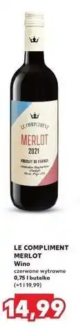 Kaufland Wino Le Compliment Merlot oferta