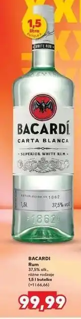 Kaufland Rum Bacardi Carta Blanca oferta