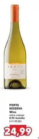 Kaufland Wino wytrawne Porta Reserva Chardonnay oferta