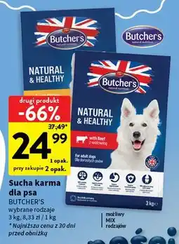 Intermarche Karma dla psa z kurczakiem Butcher's Natural & Healthy oferta
