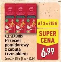 ALDI Przecier pomidorowy z cebulą i czosnkiem All Seasons oferta