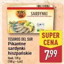 ALDI Sardynki w pikantnej oliwie z oliwek warzywami Tesoros Del Sur oferta