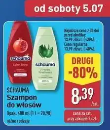 ALDI Szampon do włosów Schauma Color Shine oferta