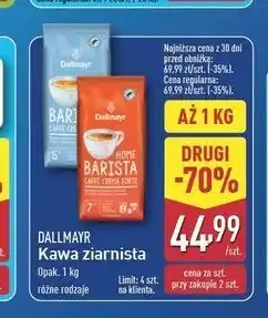 ALDI Kawa Dallmayr Home Barista Caffe Crema Dolce oferta