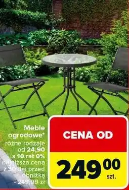 Carrefour Meble ogrodowe oferta