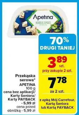 Carrefour Ser feta z ziołami i przyprawami Arla Apetina oferta