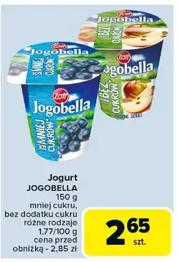 Carrefour Jogurt pieczone bez dodatku cukrów Zott Jogobella oferta