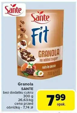 Carrefour Granola orzechy i kakao Sante Gold oferta