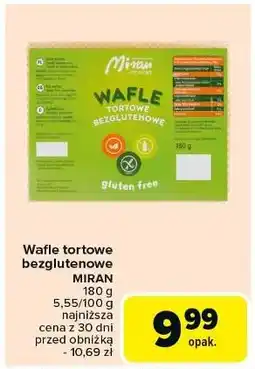 Carrefour Wafle suche tortowe bezglutenowe Miran oferta