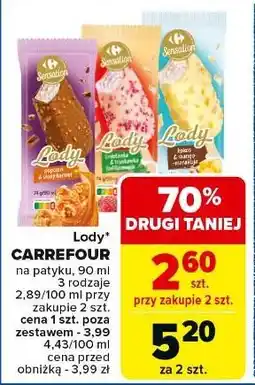Carrefour Lody kokos & mango-marakuja Carrefour Sensation oferta