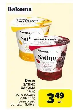 Carrefour Deser jogurtowy o smaku sernika Bakoma Satino oferta