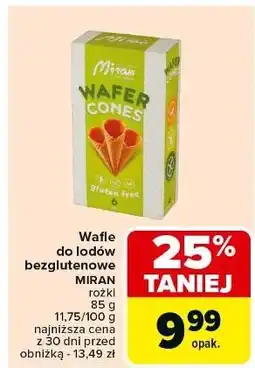 Carrefour Rożki do lodów bezglutenowe Miran oferta