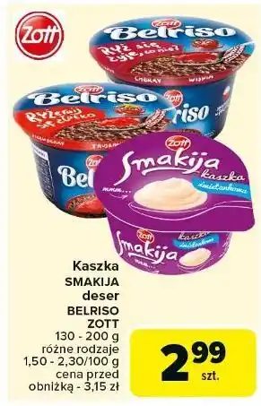 Carrefour Kaszka śmietankowa Zott Smakija oferta