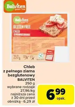 Carrefour Chleb pełnoziarnisty bezglutenowy Balviten oferta