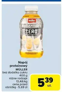 Carrefour Napój mleczny bananowy Mullermilch Zero oferta