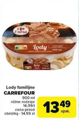 Carrefour Lody wanilia-słony karmel Carrefour Extra oferta