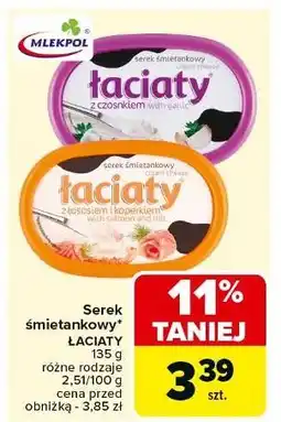 Carrefour Serek śmietankowy z łososiem i koperkiem Łaciaty oferta