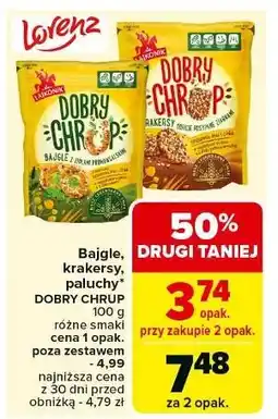 Carrefour Przekąska z ziarnami sezamu lnu i chia Lajkonik Dobry Chrup oferta
