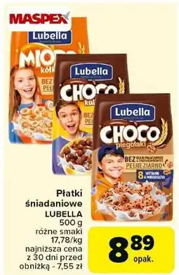 Carrefour Płatki miodowe kółka Lubella Mlekołaki oferta