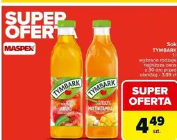 Carrefour Sok jabłkowy 100% Tymbark oferta