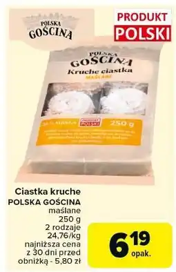 Carrefour Ciastka kruche maślane Polska Gościna oferta