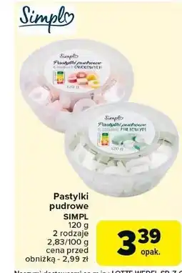 Carrefour Pastylki pudrowe miętowe Simpl oferta