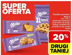 Carrefour Ciastka z kawałkami czekolady Milka Pieguski oferta