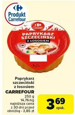 Carrefour Paprykarz szczeciński z łososiem Carrefour Classic oferta