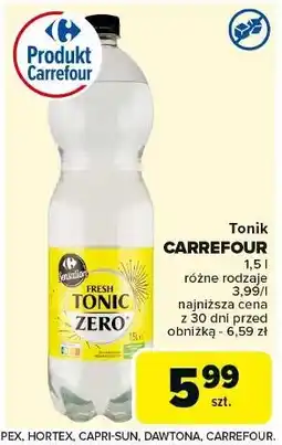 Carrefour Napój fresh tonic Carrefour Sensation oferta