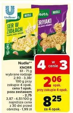 Carrefour Teriyaki Knorr Nudle oferta