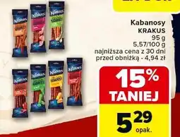 Carrefour Kabanosy słodka papryka Krakus Animex oferta