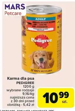 Carrefour Karma dla psa z wołowiną w galaretce Pedigree oferta