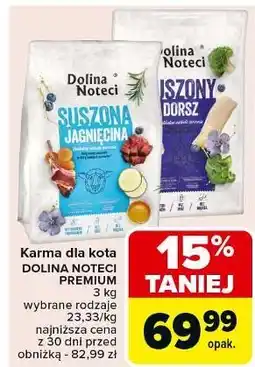 Carrefour Karma dla kota suszony dorsz Dolina Noteci oferta