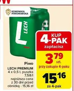 Carrefour Piwo Lech Premium oferta