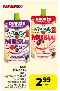 Carrefour Mus jabłko-banan-owoce leśne Tymbark Musly oferta