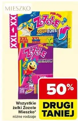 Carrefour Żelki kwaśne barwiące język o smaku malinowym Mieszko Zozole Painter oferta