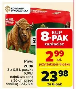 Carrefour Piwo Żubr 1768 oferta