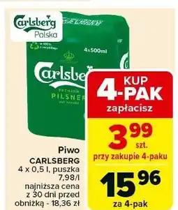 Carrefour Piwo Carlsberg oferta