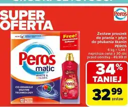 Carrefour Proszek do prania 4 kg + płyna 1.44 l Peros Matic oferta