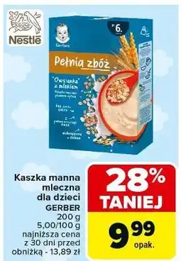 Kaszka owsiana z mlekiem Gerber Pełnia Zbóż