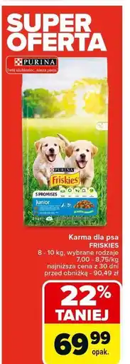Carrefour Karma dla psa junior z kurczakiem i marchewką w sosie Friskies Vitafit oferta