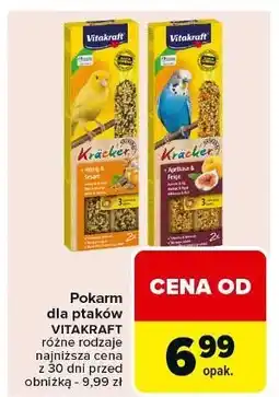 Carrefour Przysmak miodowy dla papugi falistej Vitakraft Kracker oferta