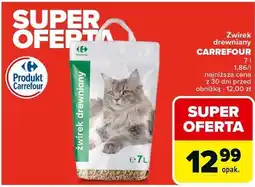 Carrefour Żwirek dla kota drzewny Carrefour oferta