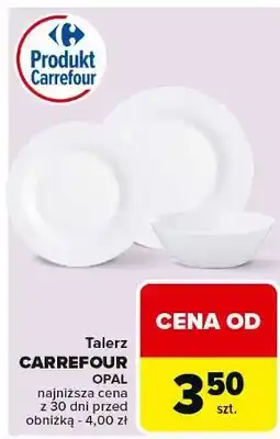 Carrefour Talerz opal 16 cm Carrefour oferta